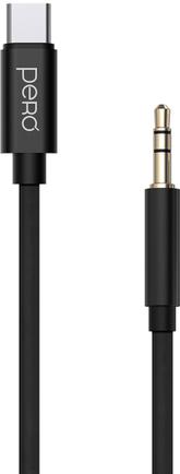 Изображение товара Кабель Pero MC-02 USB-C to 3.5 mm 1 м черный для смартфонов и планшетов
