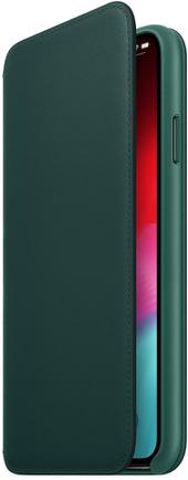 Чехол-книжка Apple Leather Folio для iPhone Xs Max «Зелёный лес»