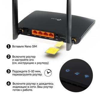 4G/Wi-Fi-роутер TP-Link TL-MR6400 Black