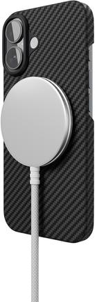 Клип-кейс VLP Kevlar Case для Apple iPhone 16 с MagSafe чёрный