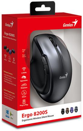 Мышь беспроводная Genius Ergo 8200S Gray