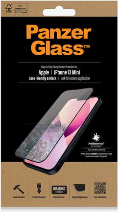 Защитное стекло PanzerGlass AntiBacterial Case Friendly для Apple iPhone 13 mini Black