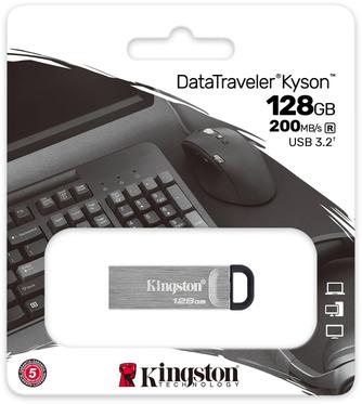 USB-накопитель Kingston DataTraveler Kyson 128GB Silver