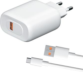 Изображение товара Зарядное устройство Red Line NQC-38 с кабелем USB-C White