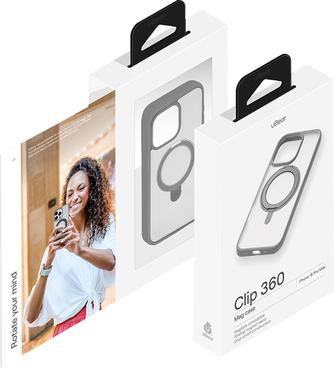 Клип-кейс uBear Clip 360 Mag Case для Apple iPhone 16 Pro Max Gray