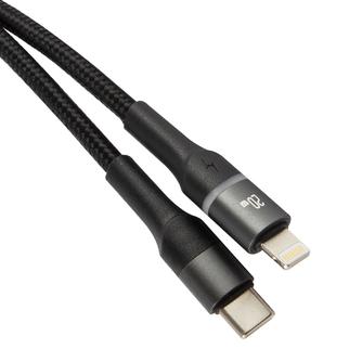 Кабель Usams U76 USB-C to Apple Lightning 1.2m Black