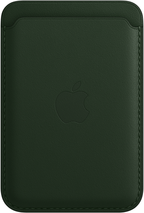 Чехол-бумажник Apple Leather Wallet with MagSafe для iPhone 12/13 «Зелёная секвойя»