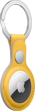 Чехол-брелок Apple AirTag Leather Key Ring «Лимонный сироп»