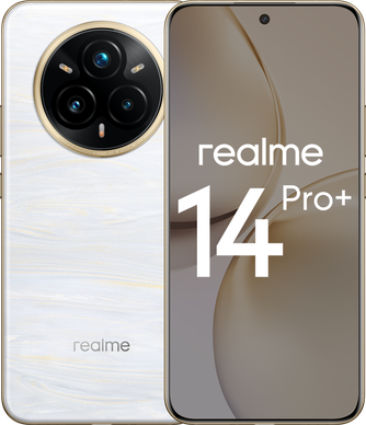 Смартфон realme 14 Pro+ 5G 12/512GB «Жемчужно-белый»