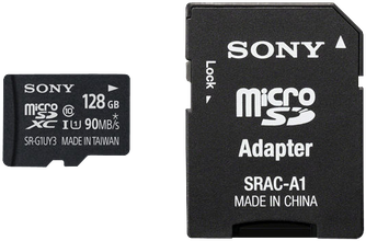 Карта памяти Sony microSD Class 10 128GB с адаптером