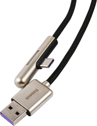 Кабель Baseus Iridescent Lamp Mobile Game CAT7C-C01 USB to USB-C 2m White