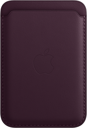 Чехол-бумажник Apple Leather Wallet with MagSafe для iPhone 12/13 «Тёмная вишня»