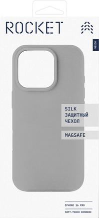 Клип-кейс Rocket Silk для Apple iPhone 16 Pro с MagSafe Gray