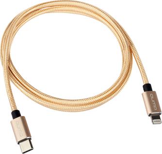 Кабель Qumo MFI USB-C to Apple Lightning Gold