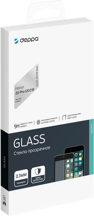 Защитное стекло Deppa 3D Full Glue для Honor 20 Pro Black
