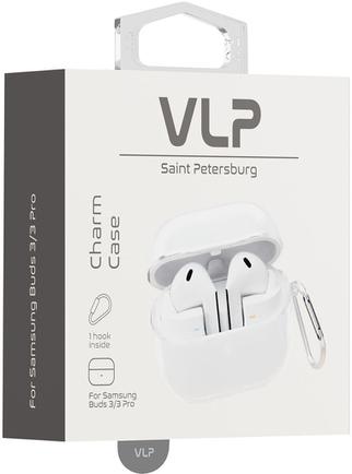 Чехол VLP Charm Case для Samsung Galaxy Buds 3/3 Pro Прозрачный