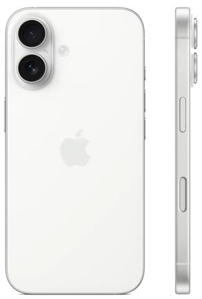 Смартфон Apple iPhone 16 256GB White (Nano+eSIM)