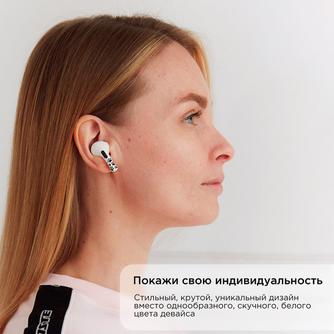 Комплект наклеек VLP Easy Art Bearded Man для Apple AirPods Pro/Pro 2, 2 шт