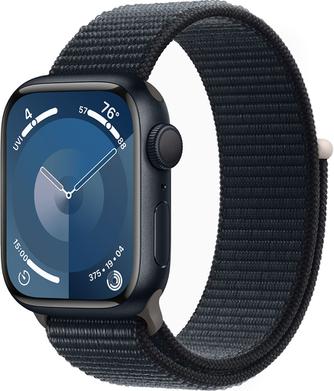 Умные часы Apple Watch Series 9, 41mm Aluminum Midnight с чёрным ремешком