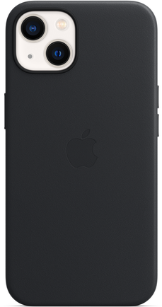 Клип-кейс Apple Leather Case with MagSafe для iPhone 13 «Тёмная ночь»
