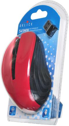 Мышь беспроводная Oklick 545MW Black/Red