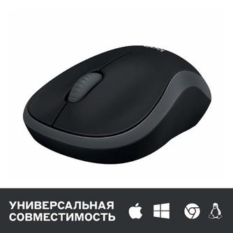 Мышь Logitech M185 беспроводная Gray