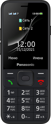Мобильный телефон Panasonic TF200 Dual SIM Black