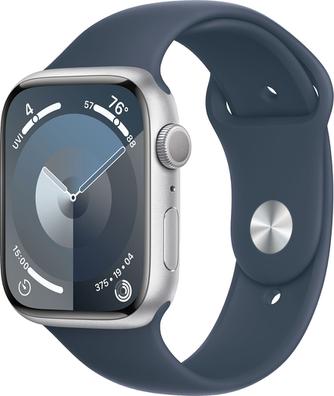 Умные часы Apple Watch Series 9, 45mm Aluminum Silver с синим ремешком S/M