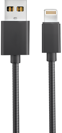 Кабель Akai Metall USB to Apple Lighting 1m Black