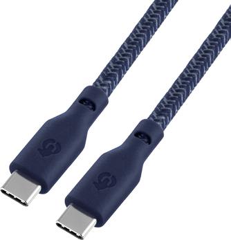 Кабель uBear Trend USB-C to USB-C 140W 2.4m Blue