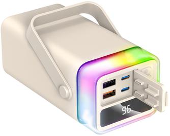 Портативное зарядное устройство TFN Aurora RGB 40000mAh Beige