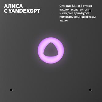 Умная колонка Яндекс Станция Мини 3 «Чёрный»