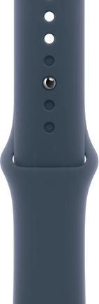 Умные часы Apple Watch Series 9 MR903ZP/A 41mm Aluminum Silver с синим ремешком S/M