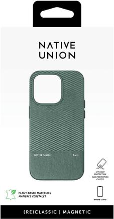 Клип-кейс Native Union (Re)Classic для Apple iPhone 15 Pro Slate Green