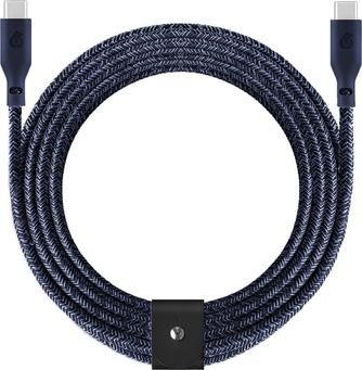 Кабель uBear Trend USB-C to USB-C 140W 2.4m Blue