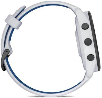 Умные часы Garmin Forerunner 265 46mm Black/Whitestone, с серо-синим ремешком