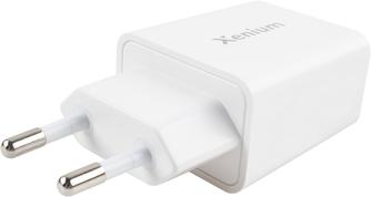 Зарядное устройство Xenium X332 USB/USB-С, с кабелем White