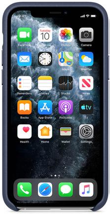 Клип-кейс Apple Leather Case для iPhone 11 Pro Тёмно-синий