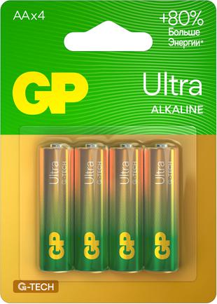 Батарейки GP Ultra Alkaline G-Tech AA (4 шт)