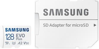 Карта памяти Samsung EVO Plus MB-MC128KA/AM microSDXC U3 Class 10 128 ГБ с адаптером
