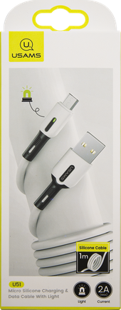 Кабель Usams SJ432 USB to microUSB 1m White