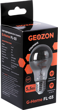 Умная лампочка Geozon FL-03 E27 Black
