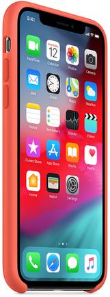 Клип-кейс Apple Silicone Case для iPhone Xs «Спелый нектарин»