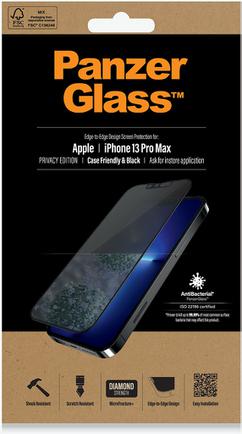 Защитное стекло PanzerGlass Privacy для Apple iPhone 13 Pro Max Black