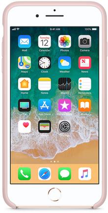 Клип-кейс Apple Silicone Case для iPhone 7/8 Plus «Розовый песок»