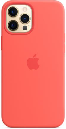 Клип-кейс Apple Silicone Case with MagSafe для iPhone 12 Pro Max «Розовый цитрус»