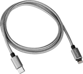 Кабель Qumo MFI USB-C to Apple Lightning Space Gray