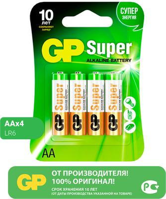 Батарейки GP Super Alkaline AA (4 шт)