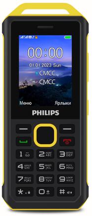 Мобильный телефон Philips Xenium E2317 Yellow/Black