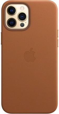 Клип-кейс Apple Leather Case with MagSafe для iPhone 12 Pro Max Золотисто-коричневый